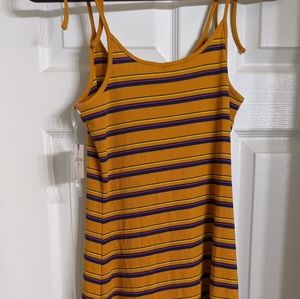 Short Yellow Skater Dress